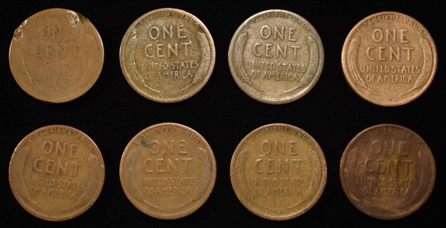8 NICE EARLY SEMIKEY WHEAT CENTS