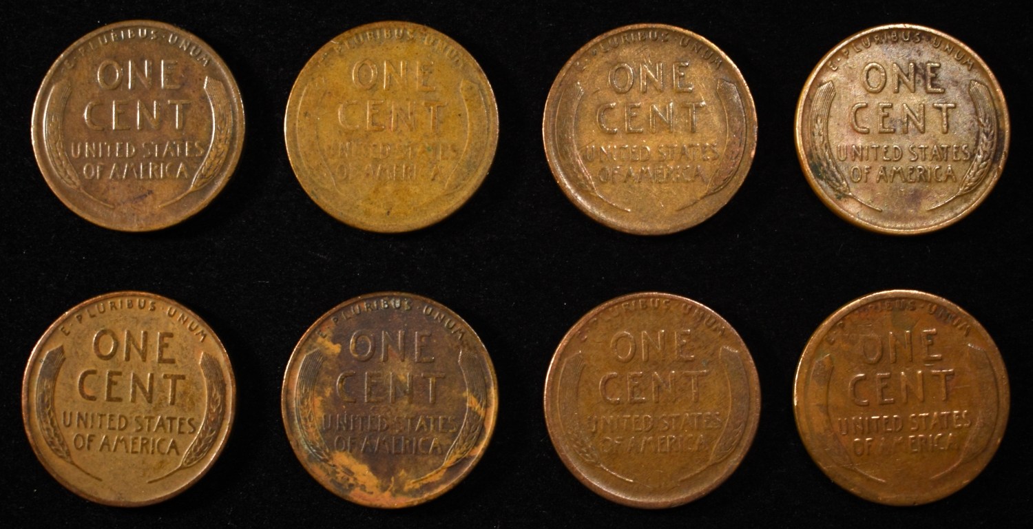 8 NICE EARLY SEMIKEY WHEAT CENTS