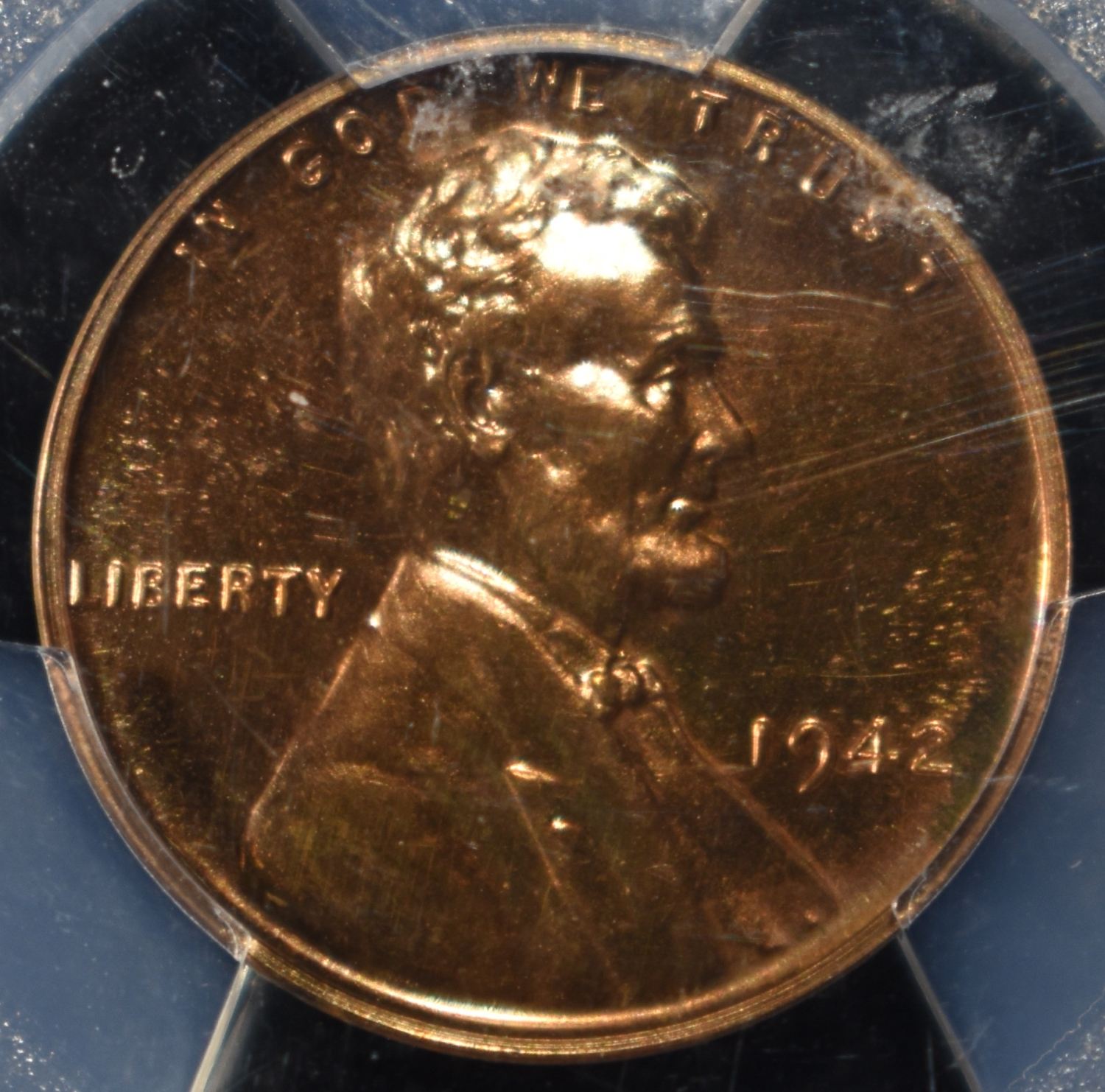 1942 WHEAT CENT PCGS PR64RD