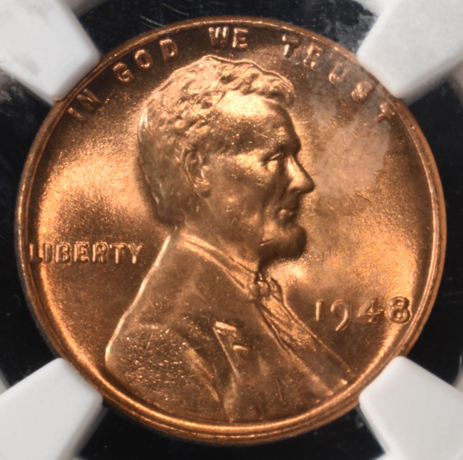 1948 WHEAT CENT NGC MS66 RD