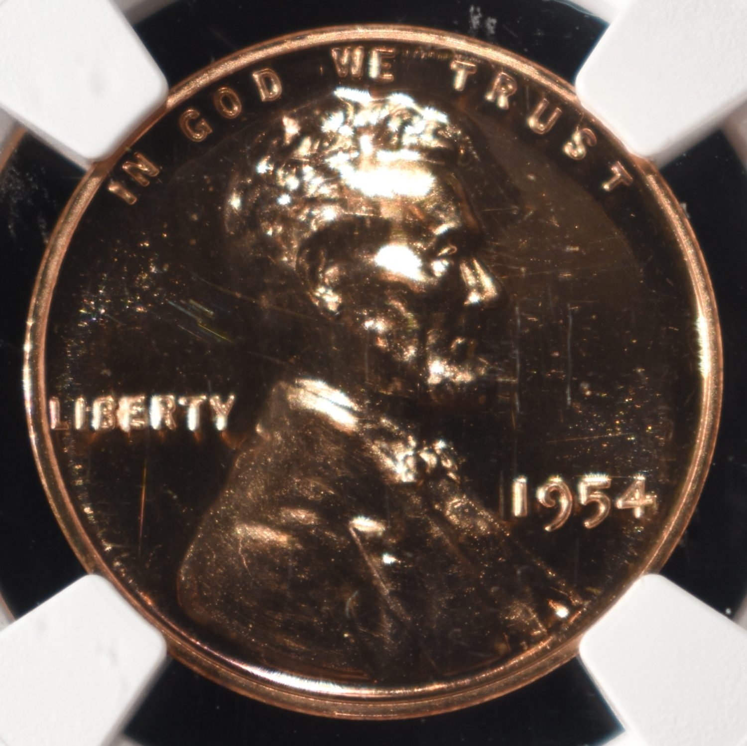 1954 WHEAT CENT NGC PF68 RD