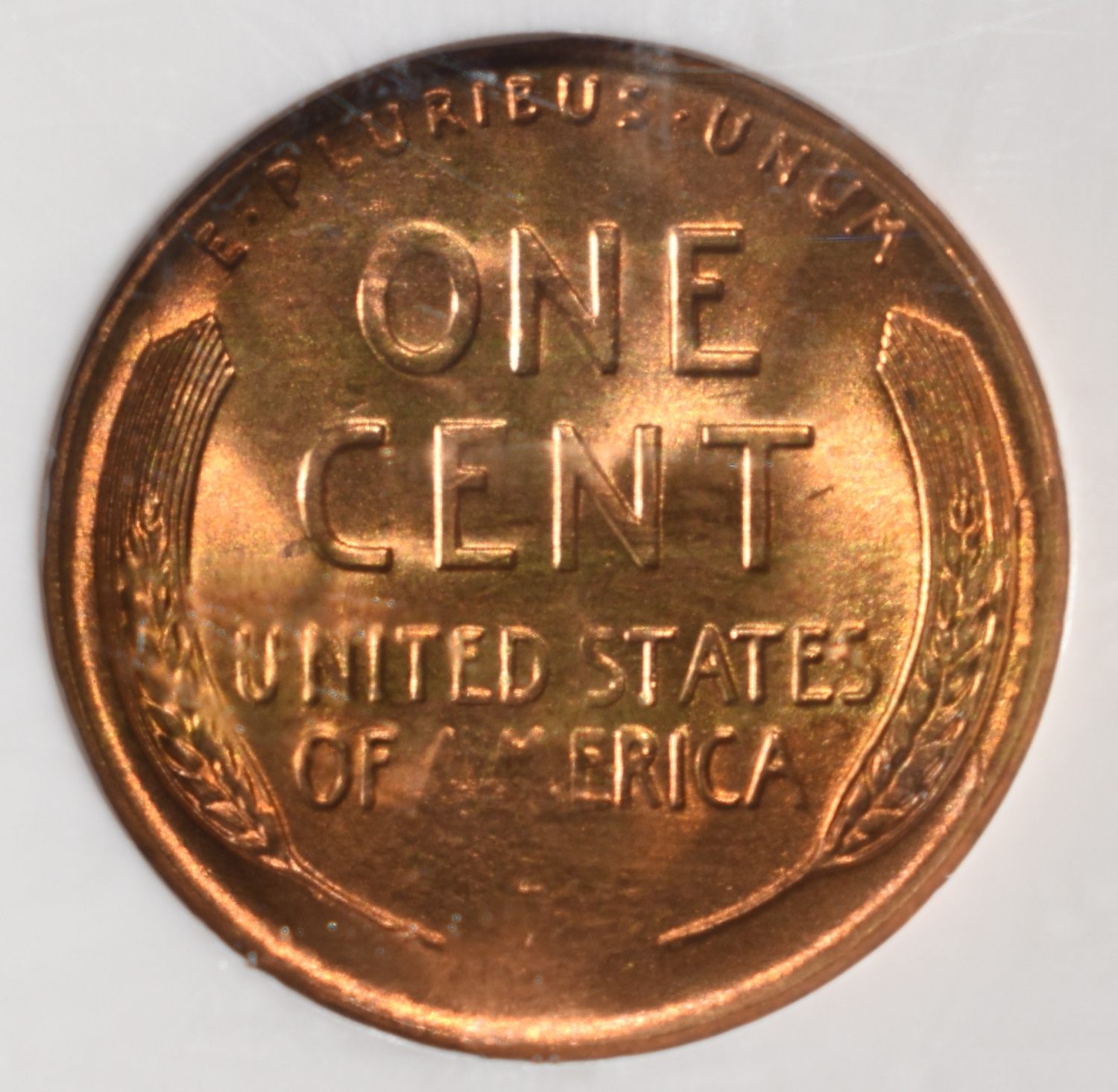 1955-S WHEAT CENT NGC MS67 RD