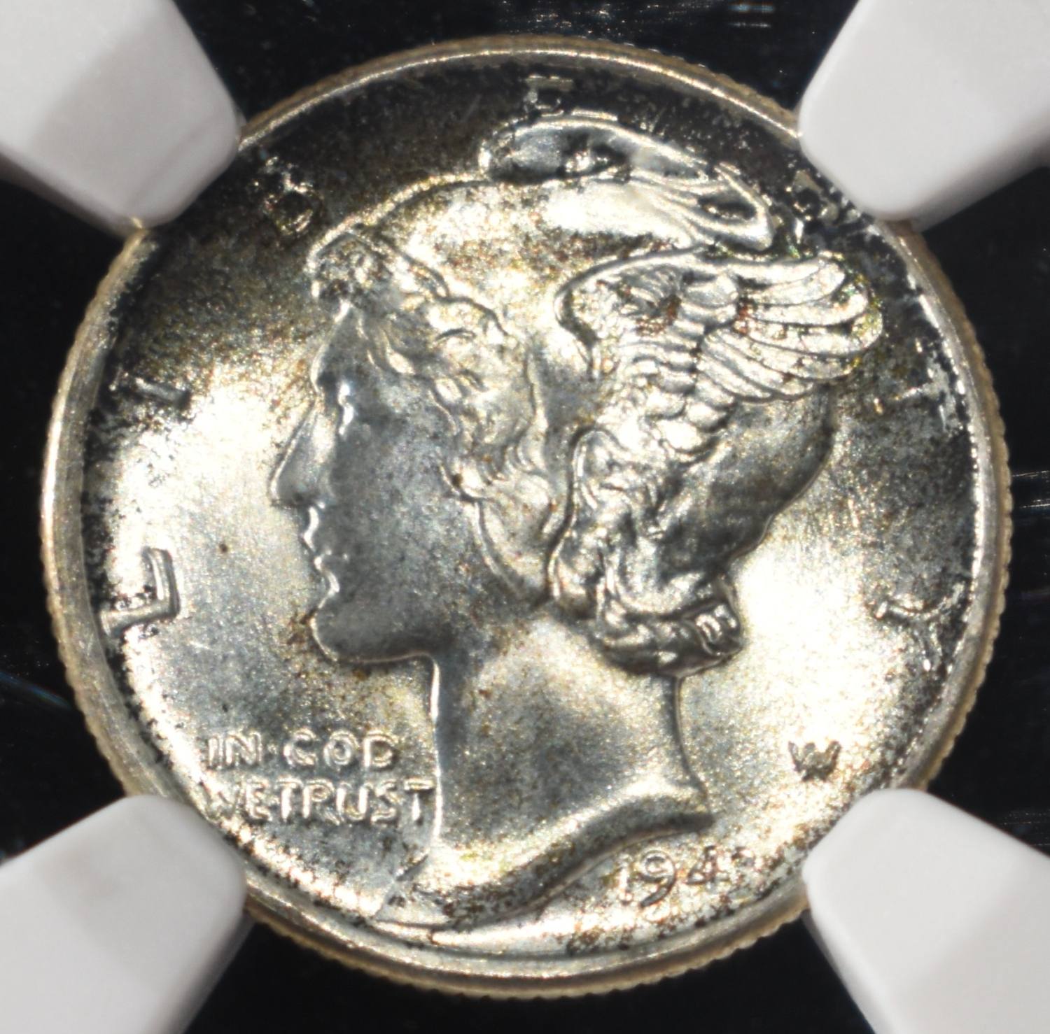 1943-S MERCURY DIME NGC MS67