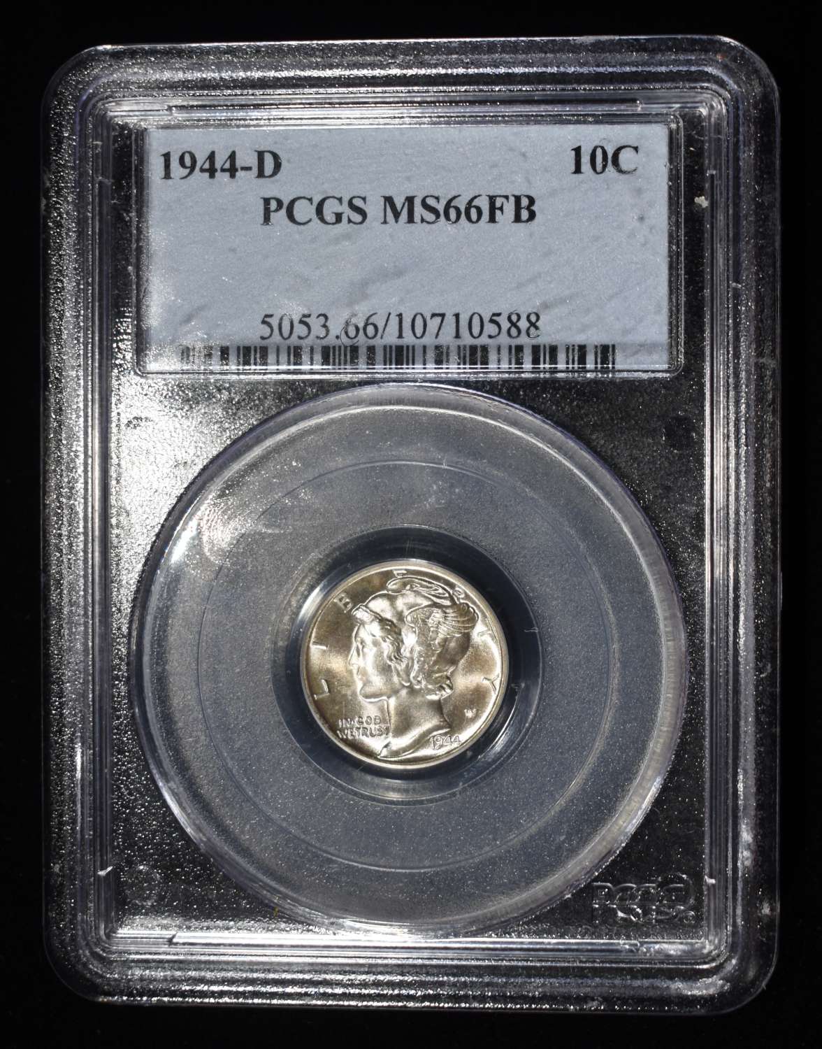 1944-D MERCURY DIME PCGS MS66FB