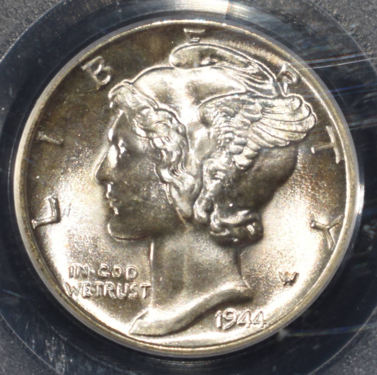 1944-D MERCURY DIME PCGS MS66FB