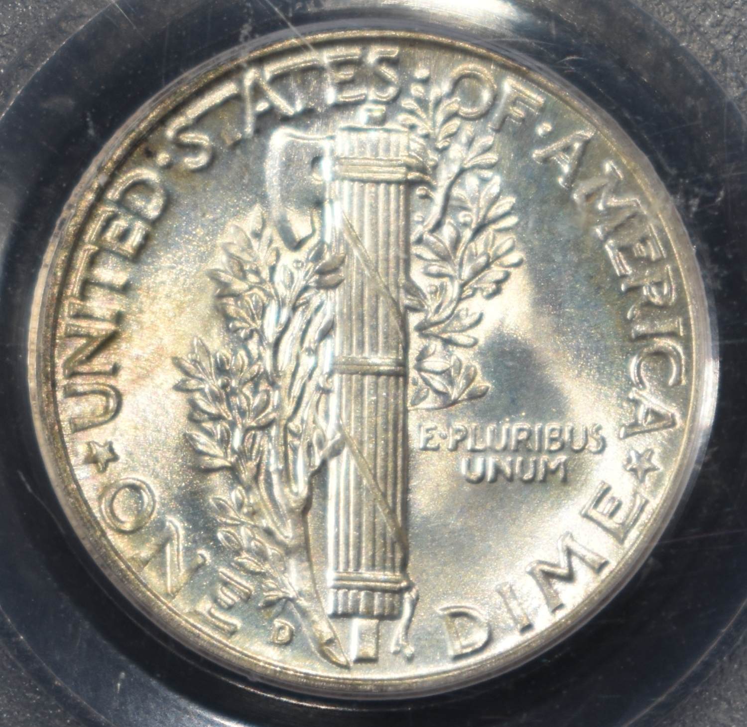 1944-D MERCURY DIME PCGS MS66FB