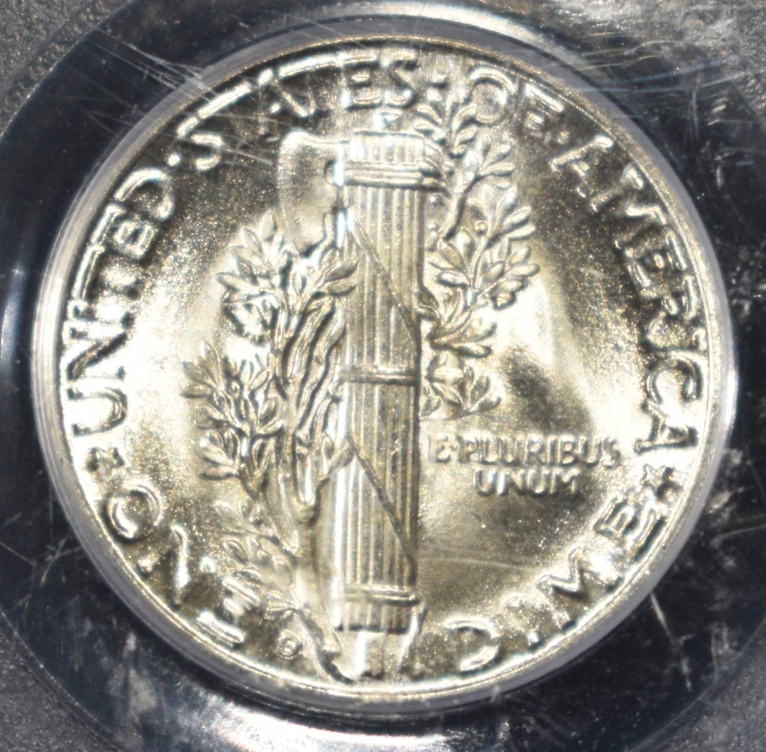1945-D MERCURY DIME PCGS MS66FB