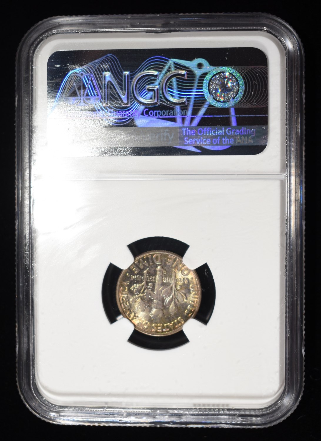 1946-D ROOSEVELT DIME NGC MS67 FT