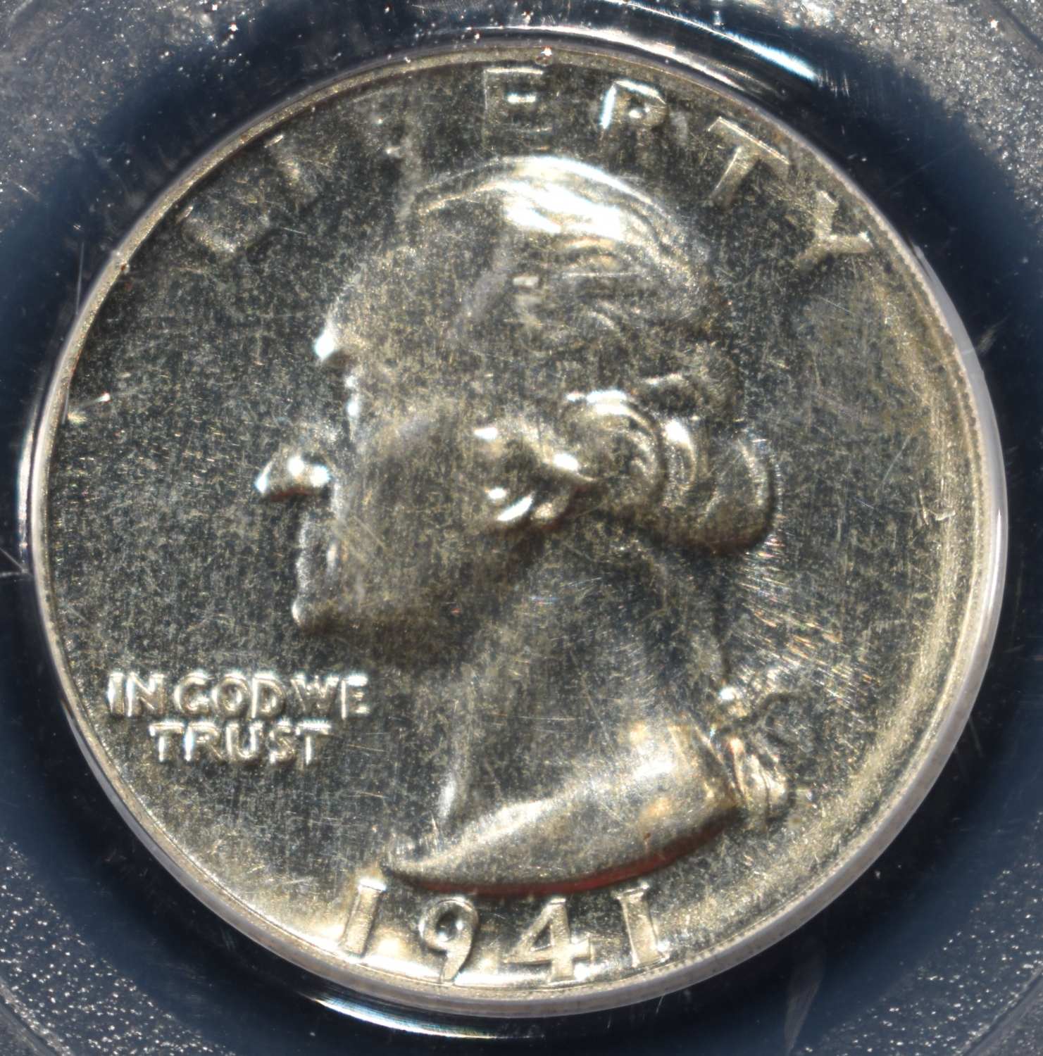 1941 WASHINGTON QUARTER PCGS PR64