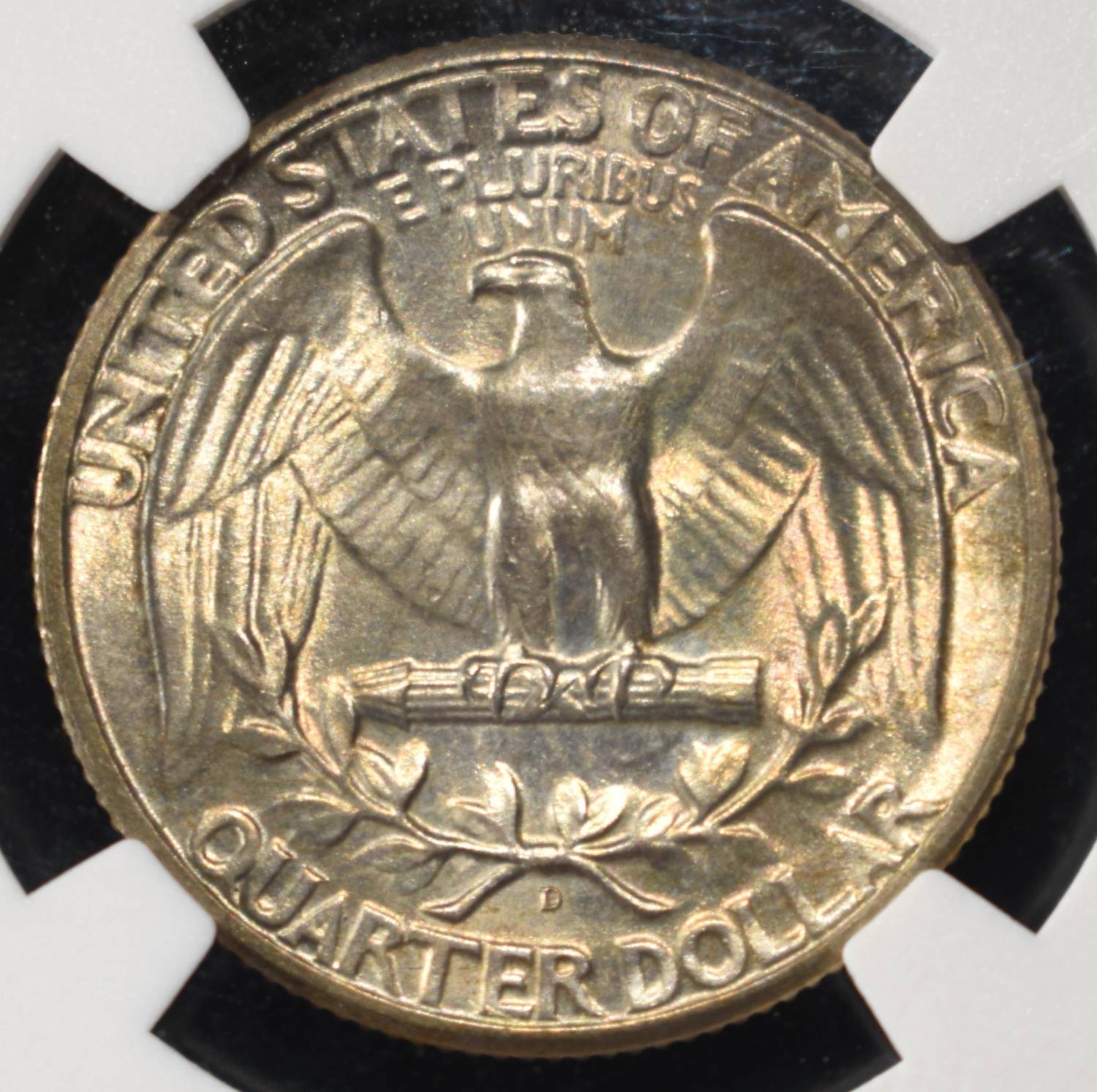 1946-D WASHINGTON QUARTER NGC MS66