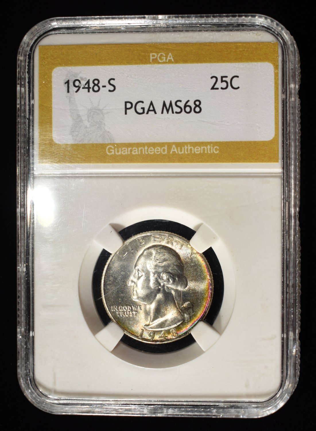 1948-S WAHSINGTON QUARTER PGA SUPERB GEM BU