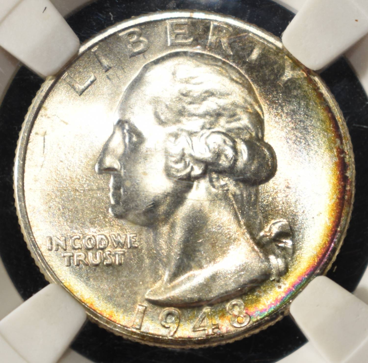 1948-S WAHSINGTON QUARTER PGA SUPERB GEM BU