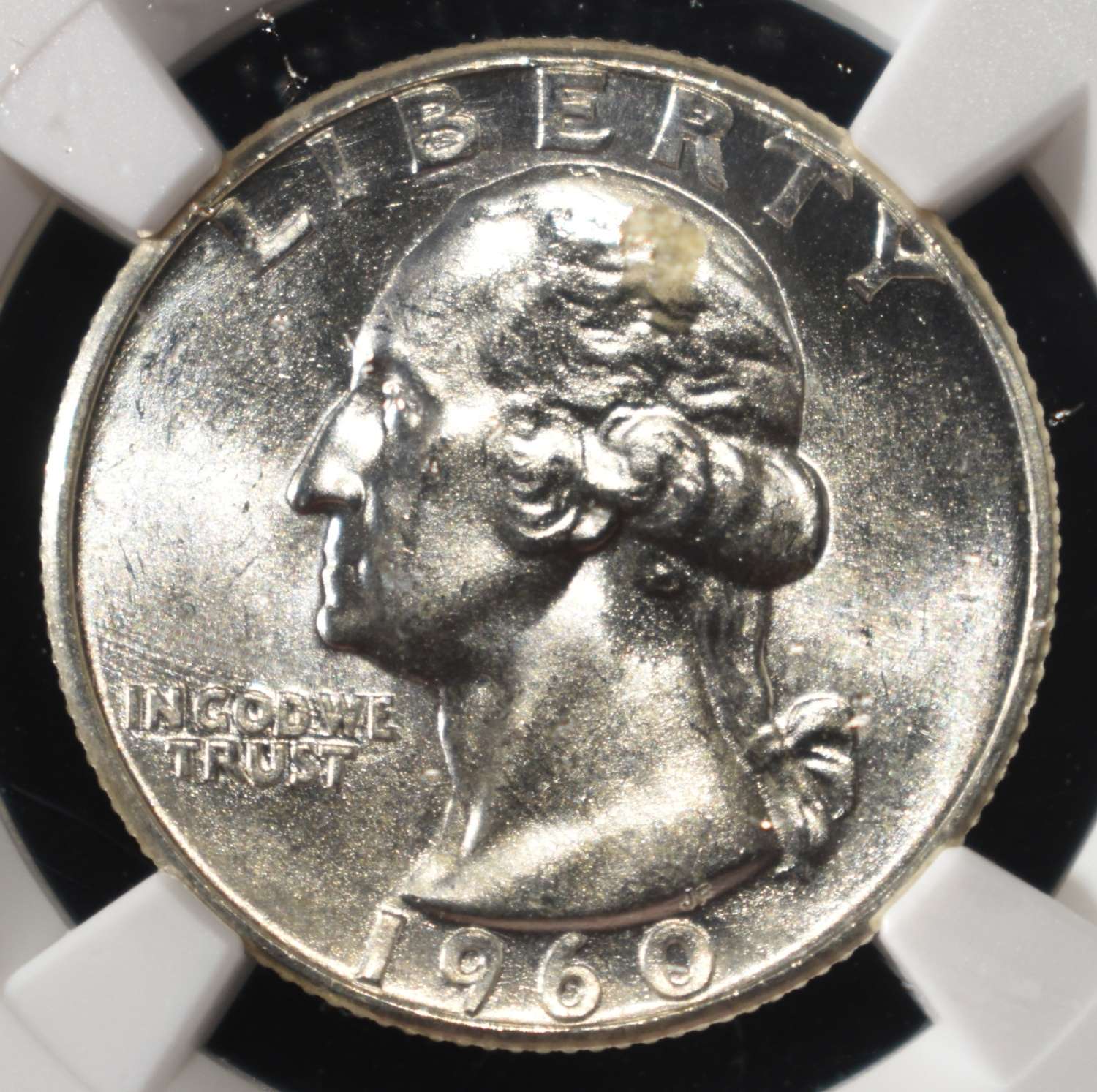 1960 TYPE B REV WASHINGTON 25C NGC MS66