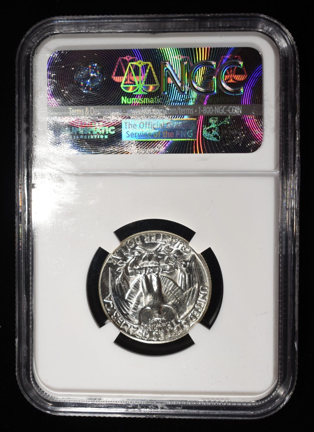 1960 TYPE B REV WASHINGTON 25C NGC MS66