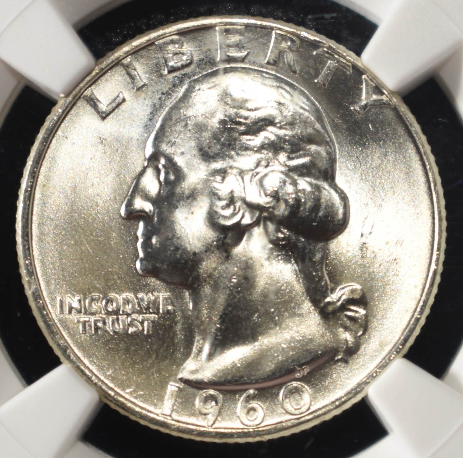 1960-D WASHINGTON QUARTER NGC MS66