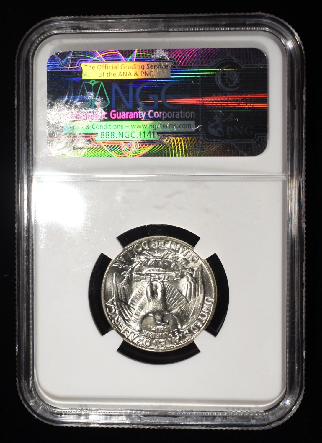1960-D WASHINGTON QUARTER NGC MS66