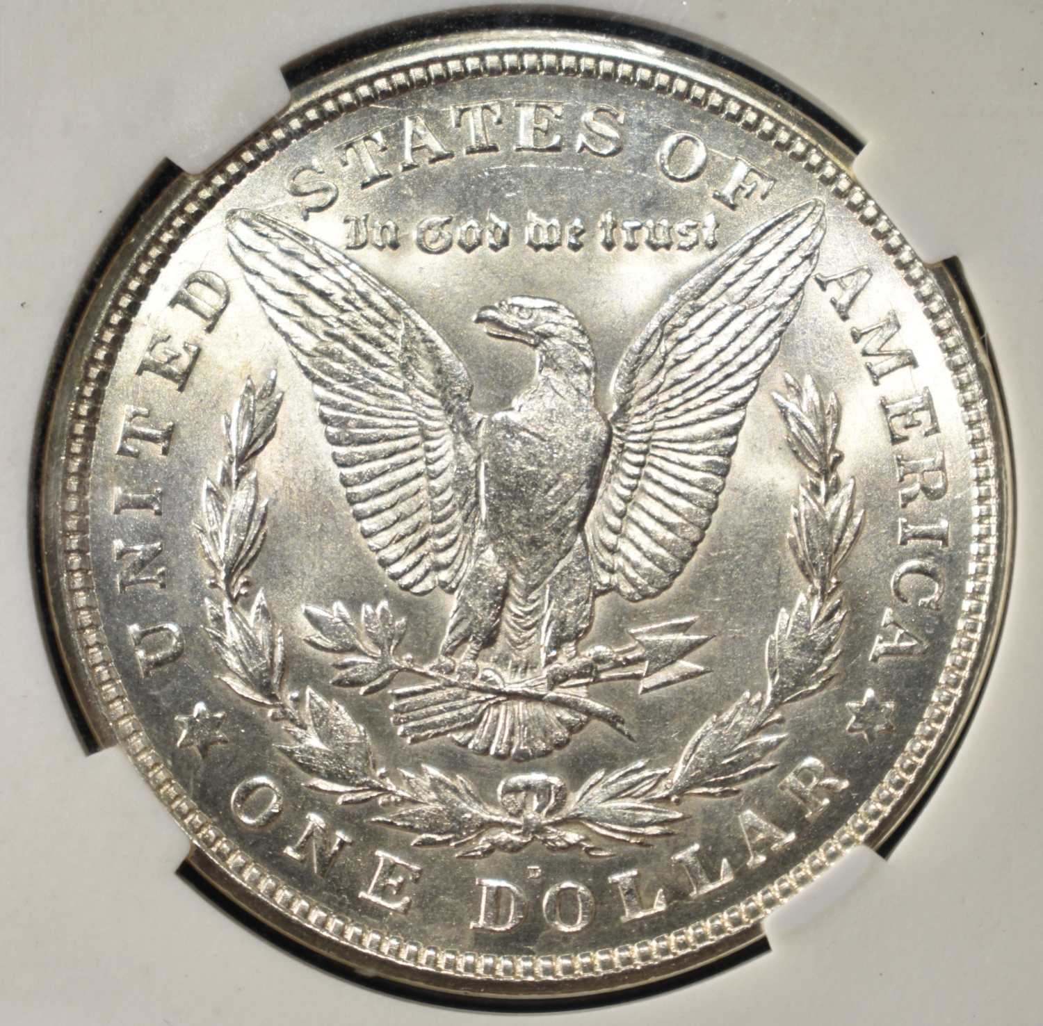 1921-D MORGAN DOLLAR PGA CH/GEM BU