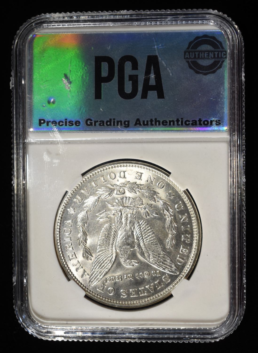 1921-D MORGAN DOLLAR PGA CH/GEM BU