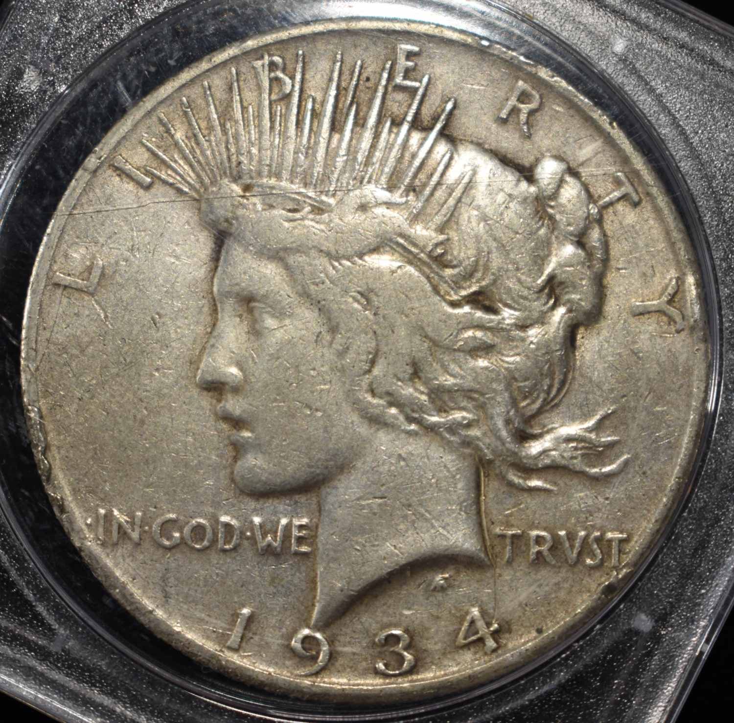 1934-S PEACE DOLLAR NO-FEATHERS