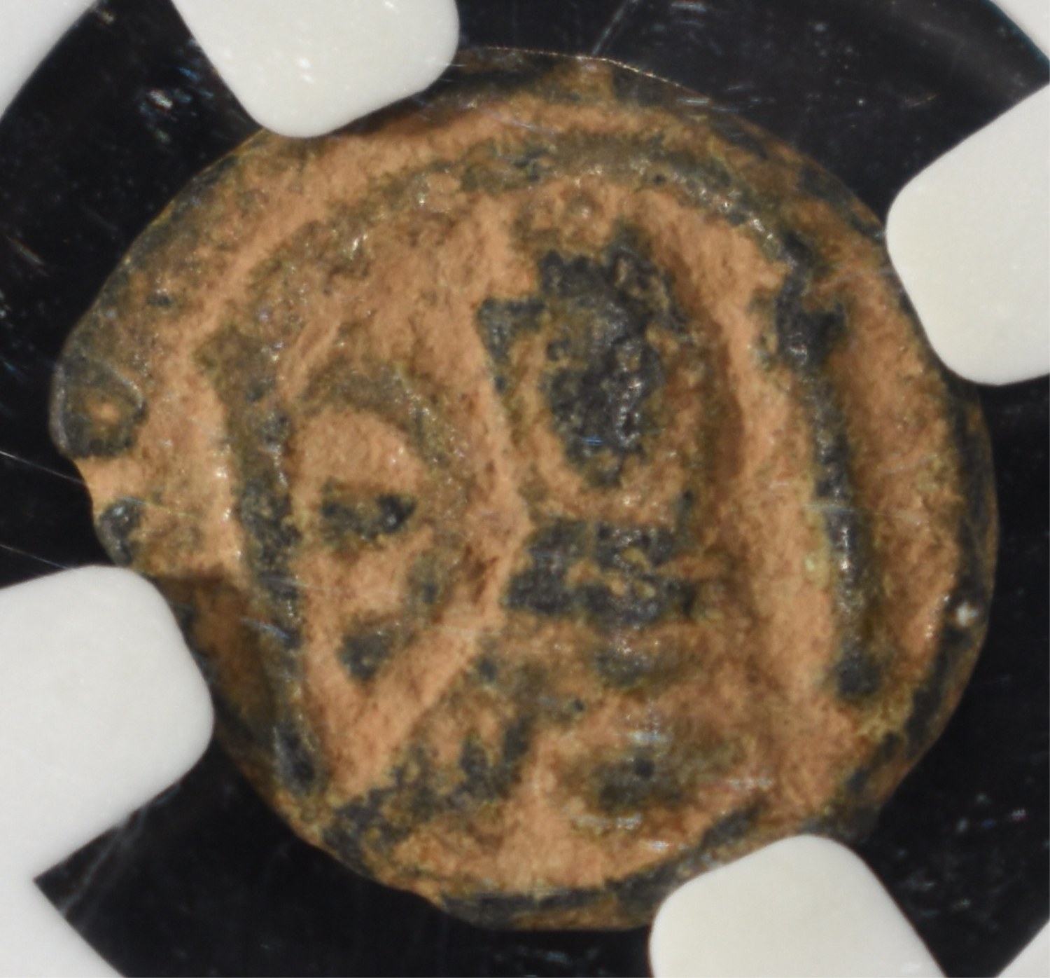 JUSTIN I, AD 518-527, AE PENTANUMMIUM NGC
