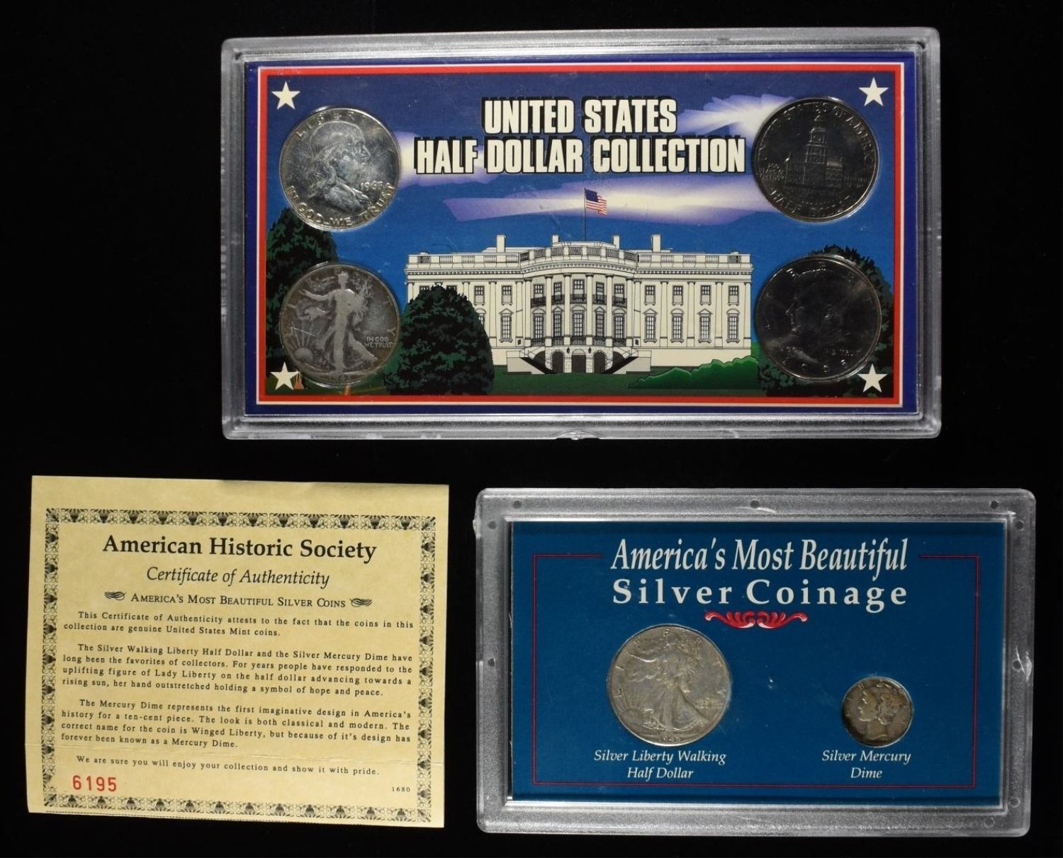 (2) COIN PLAQUES