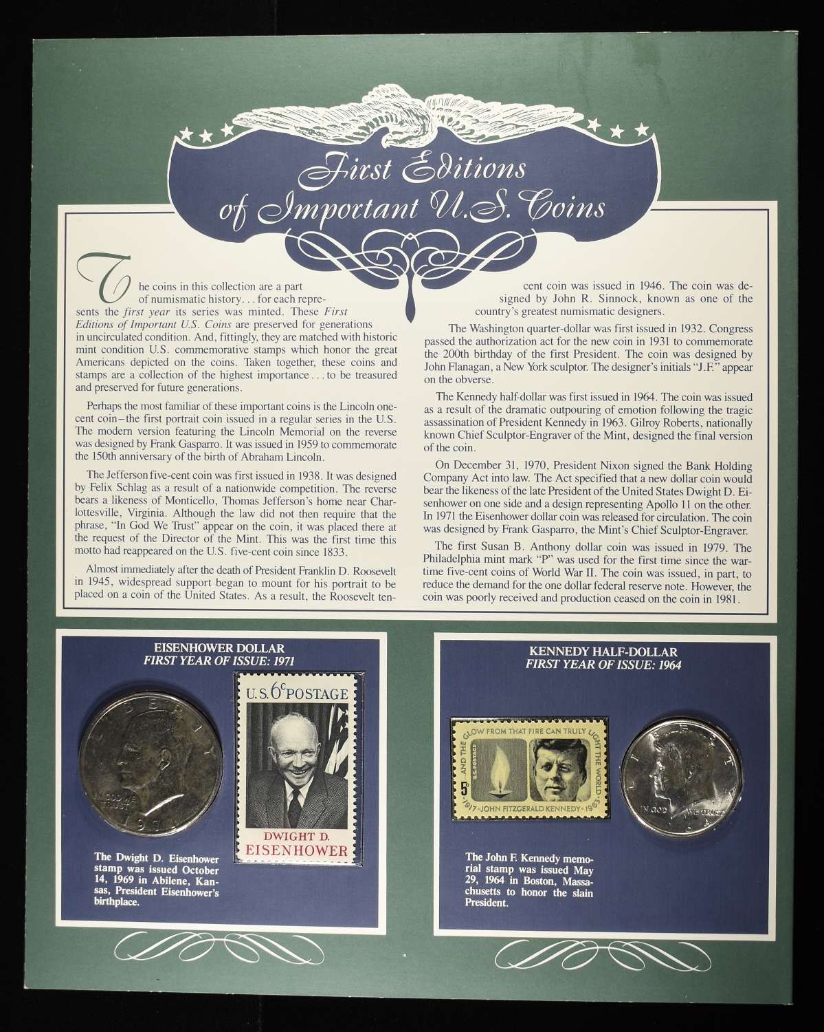 FIRST EDITION OF IMPORTANT U.S. COINS