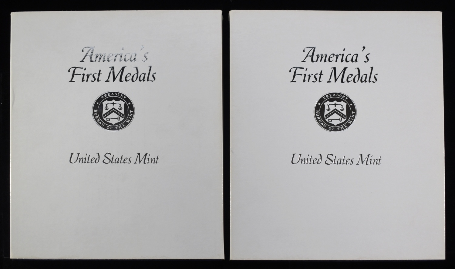 (2)AMERICA'S FIRST MEDALS BOOKS