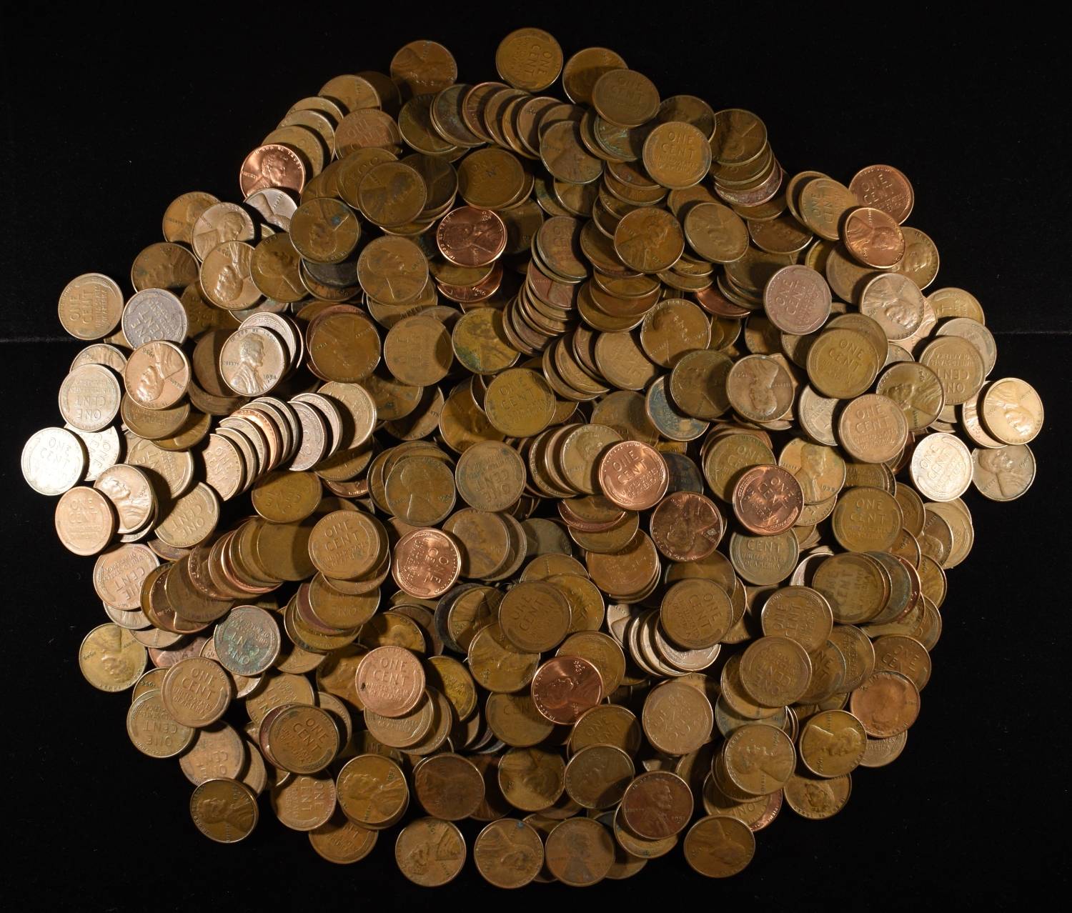 (500) WHEAT CENTS