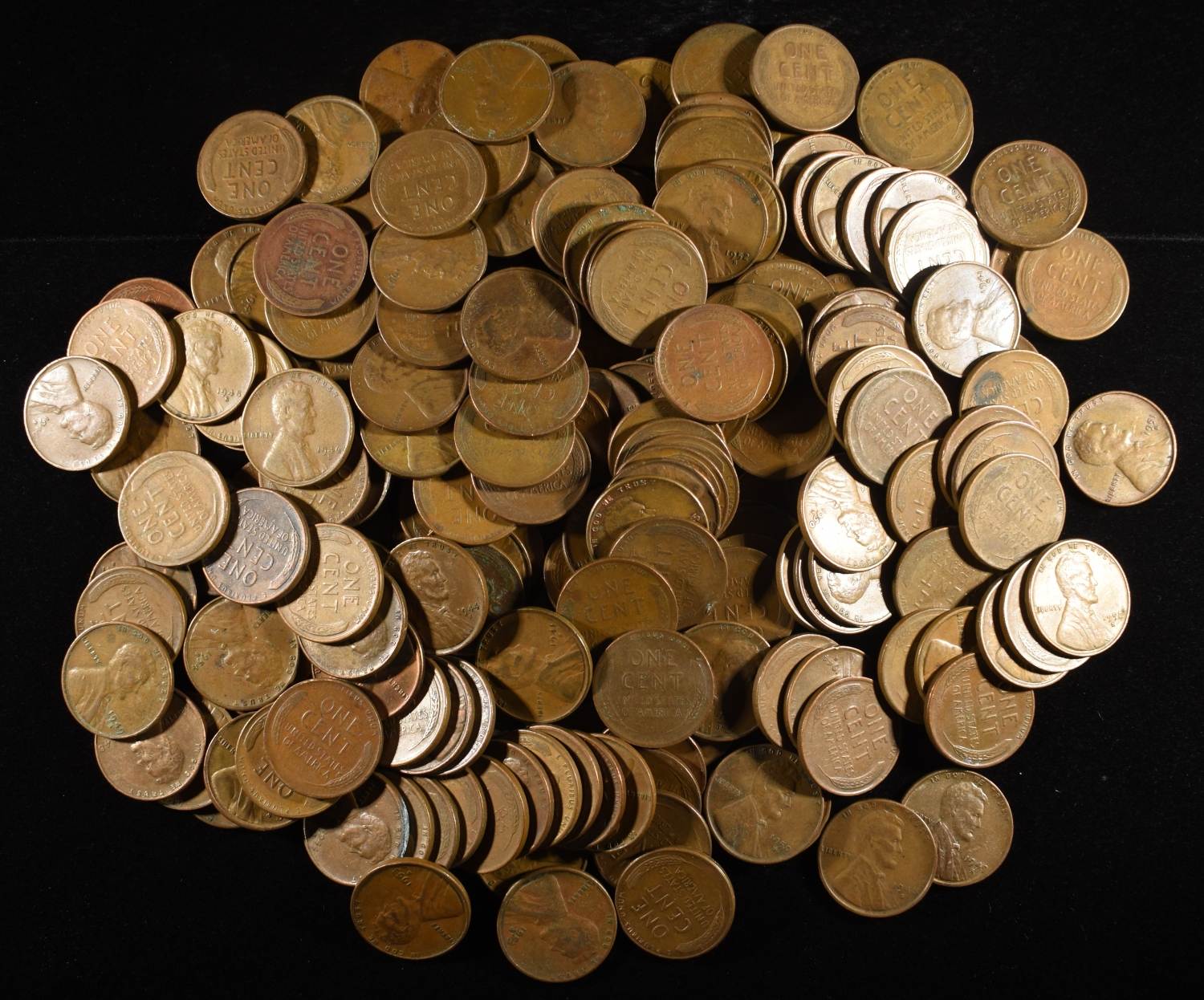 200 "S" MINT WHEAT CENTS