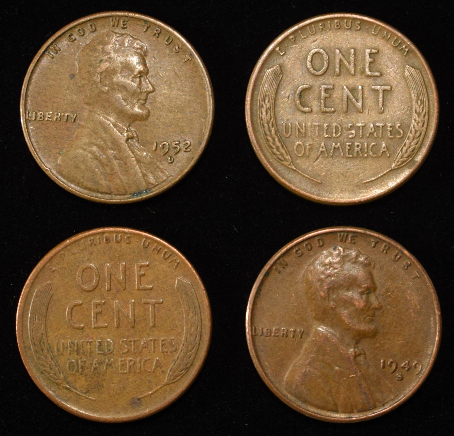 (500) 40'S & 50'S WHEAT CENTS