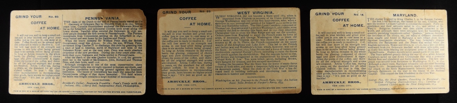 (3) VINTAGE ADVERTISMENTS CARDS