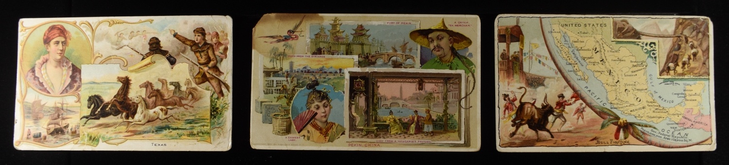 (3) VINTAGE ADVERTISMENTS CARDS