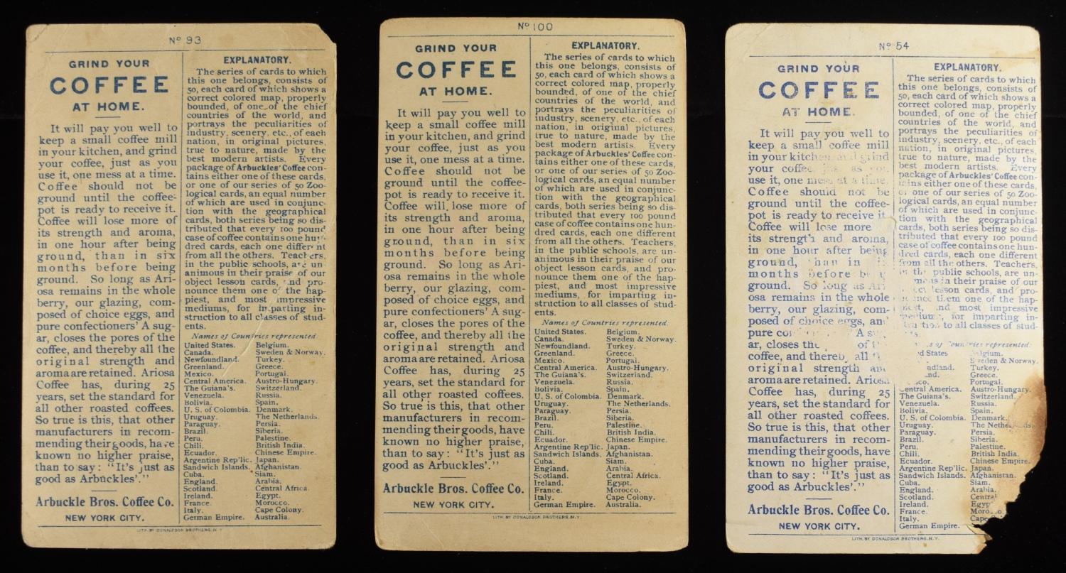 (3) VINTAGE ADVERTISMENTS CARDS