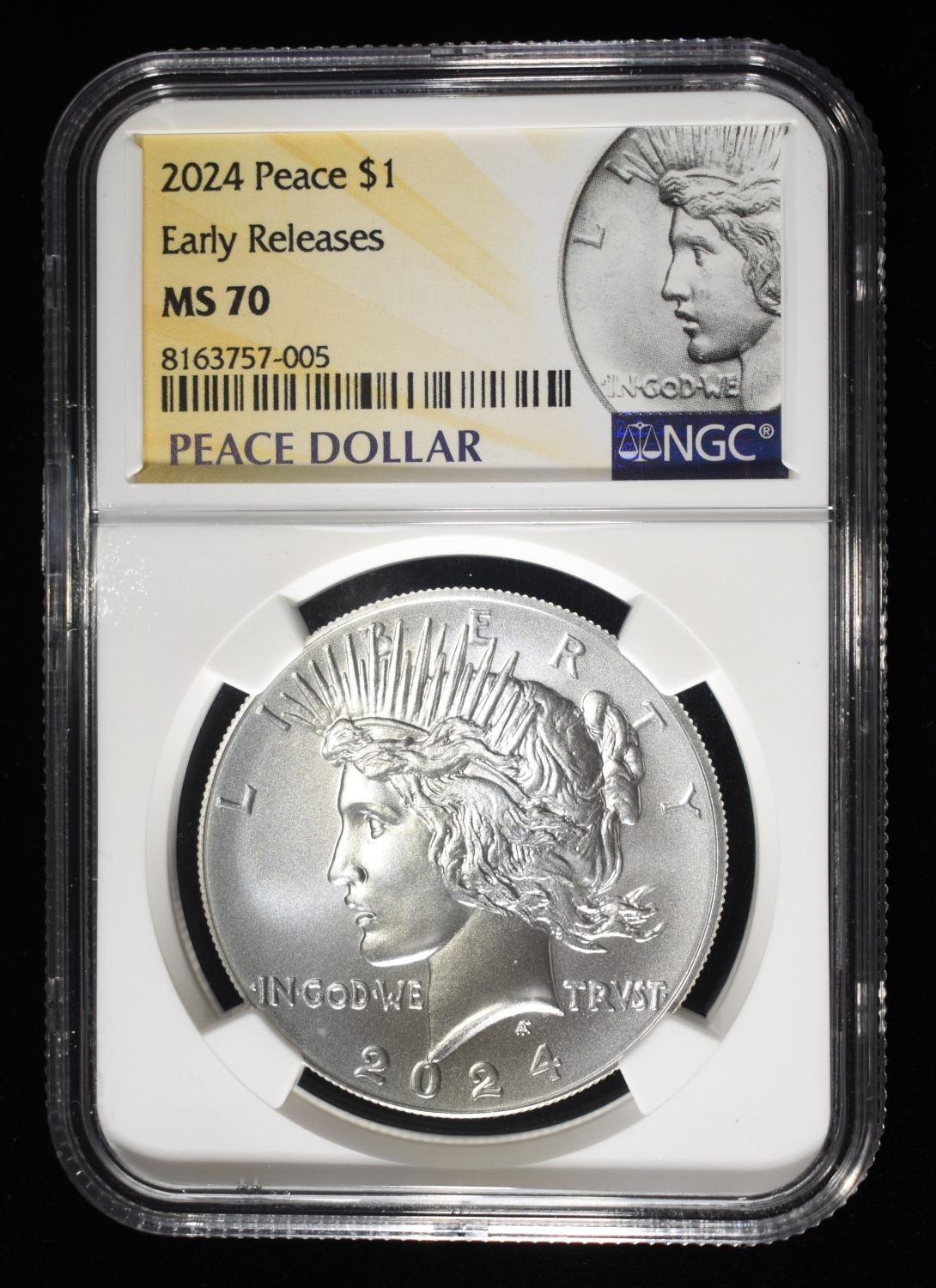 2024 PEACE DOLLAR NGC MS70 EARLY RELEASES