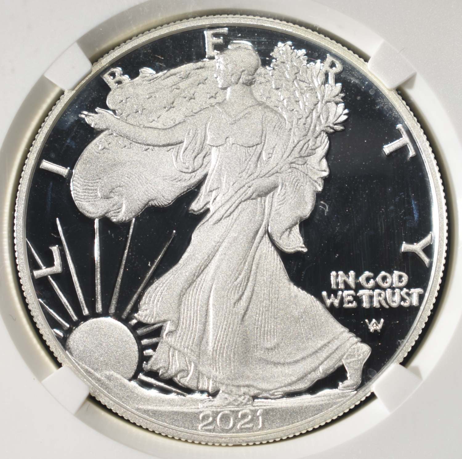 2021-W T-2 PROOF SILVER EAGLE NGC PF70 ULTRA CAMEO
