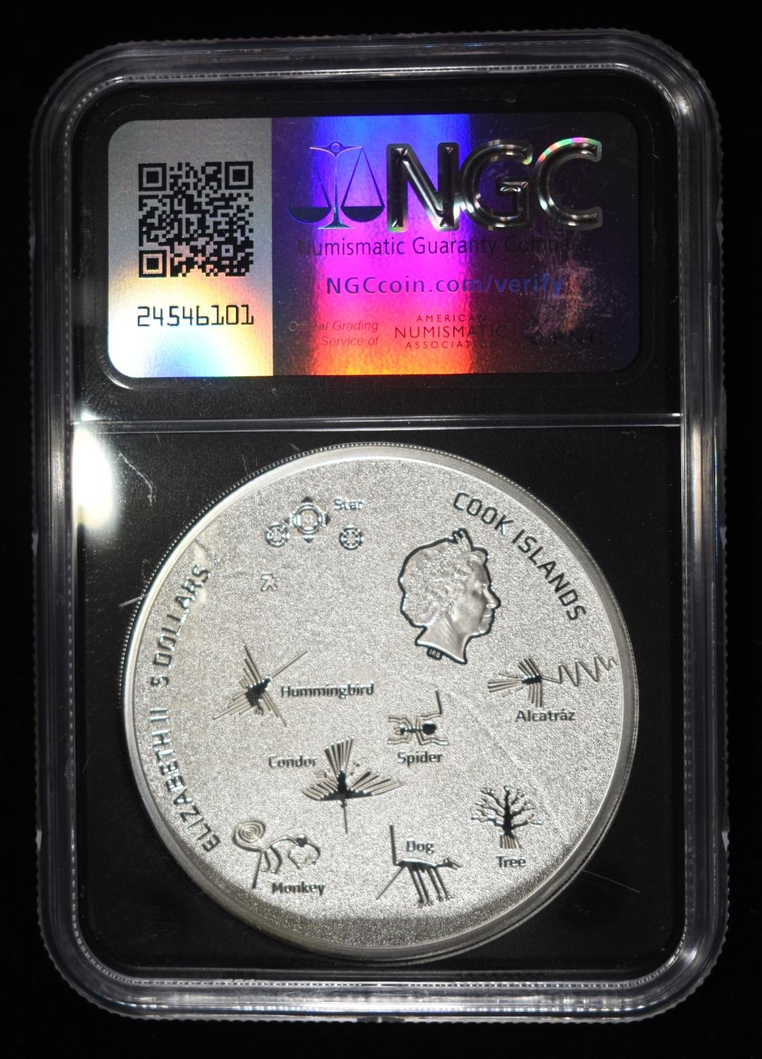 2023 COOK IS. NAZCA LINES MONKEY NGC PF-70 UCAM