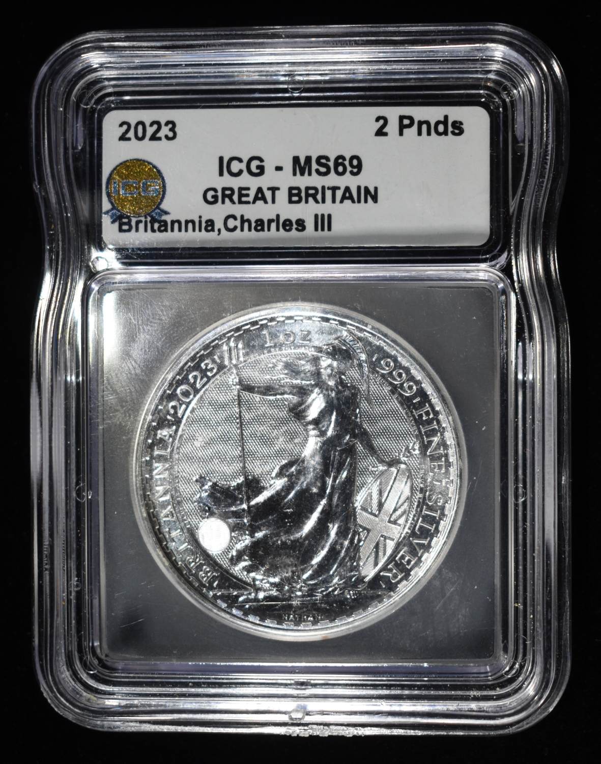 2023 GREAT BRITAIN 1 OZ .999 ICG MS69