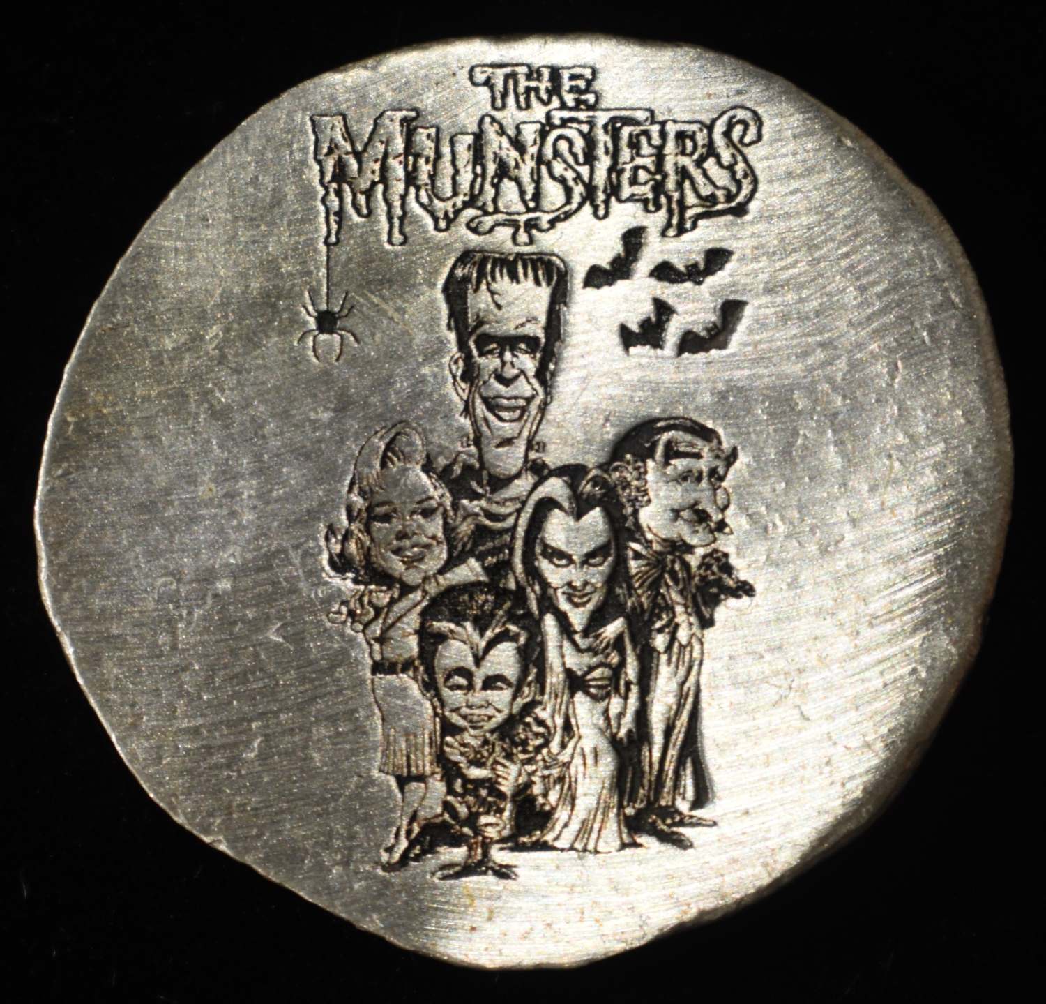 THE MUNSTERS 1 OZ .999 SILVER ROUND