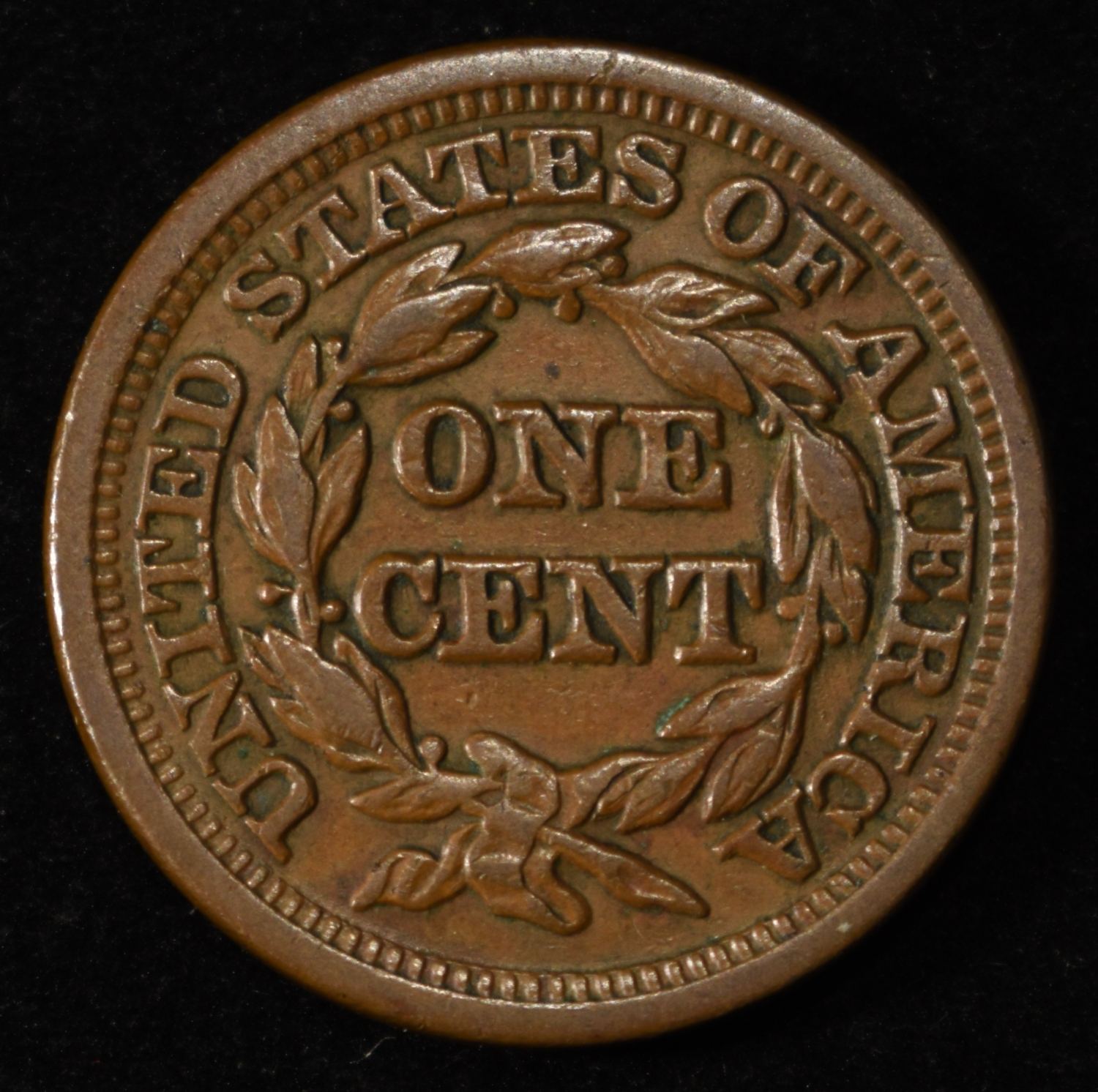 1849 LARGE CENT CH AU