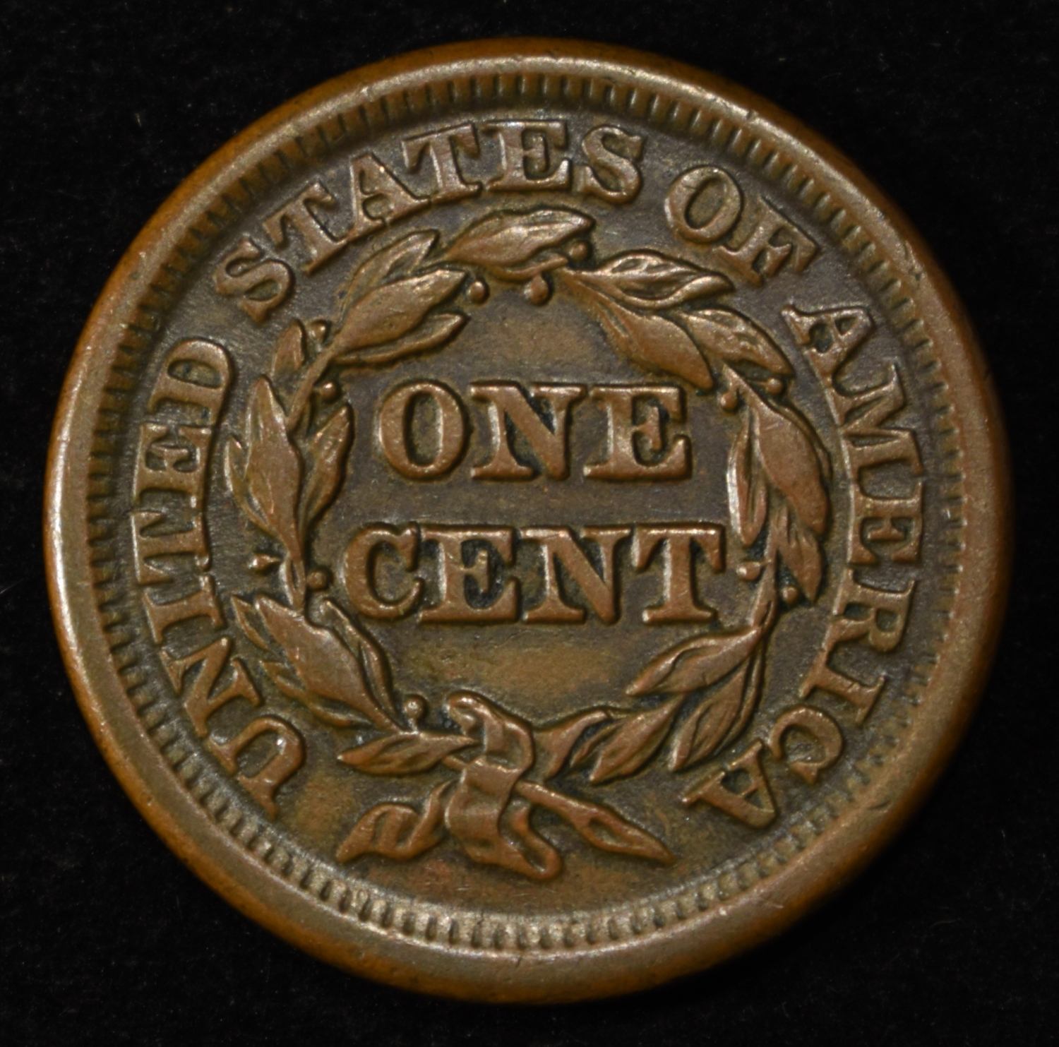 1850 LARGE CENT CH AU