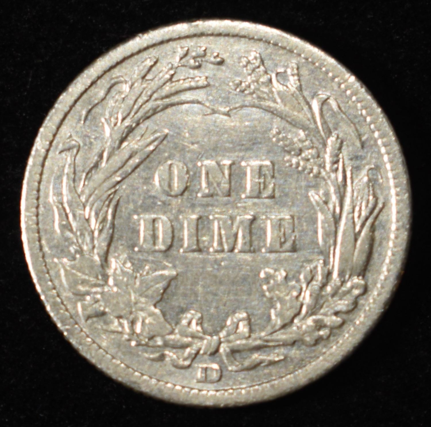 1909-D BARBER DIME XF