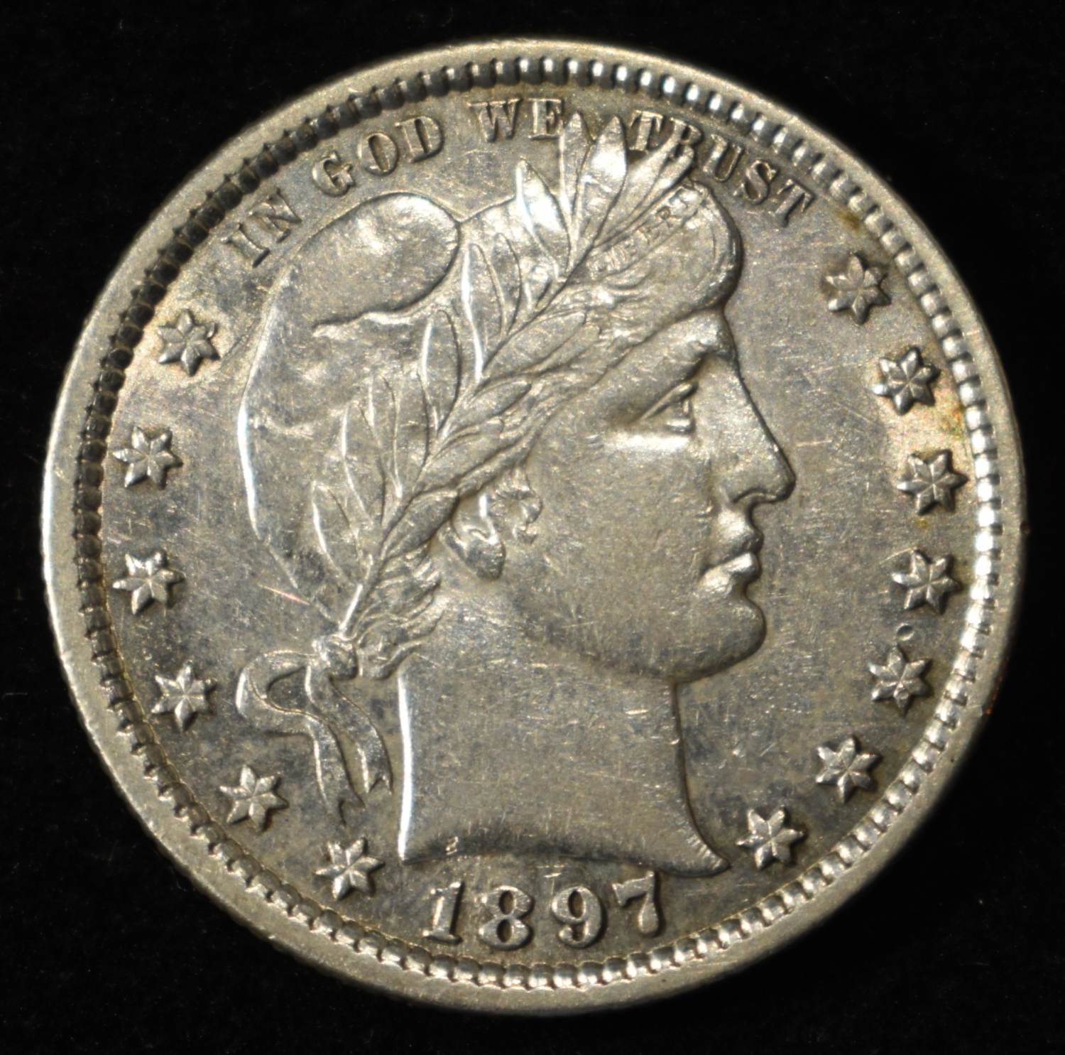1897 BARBER QUARTER AU