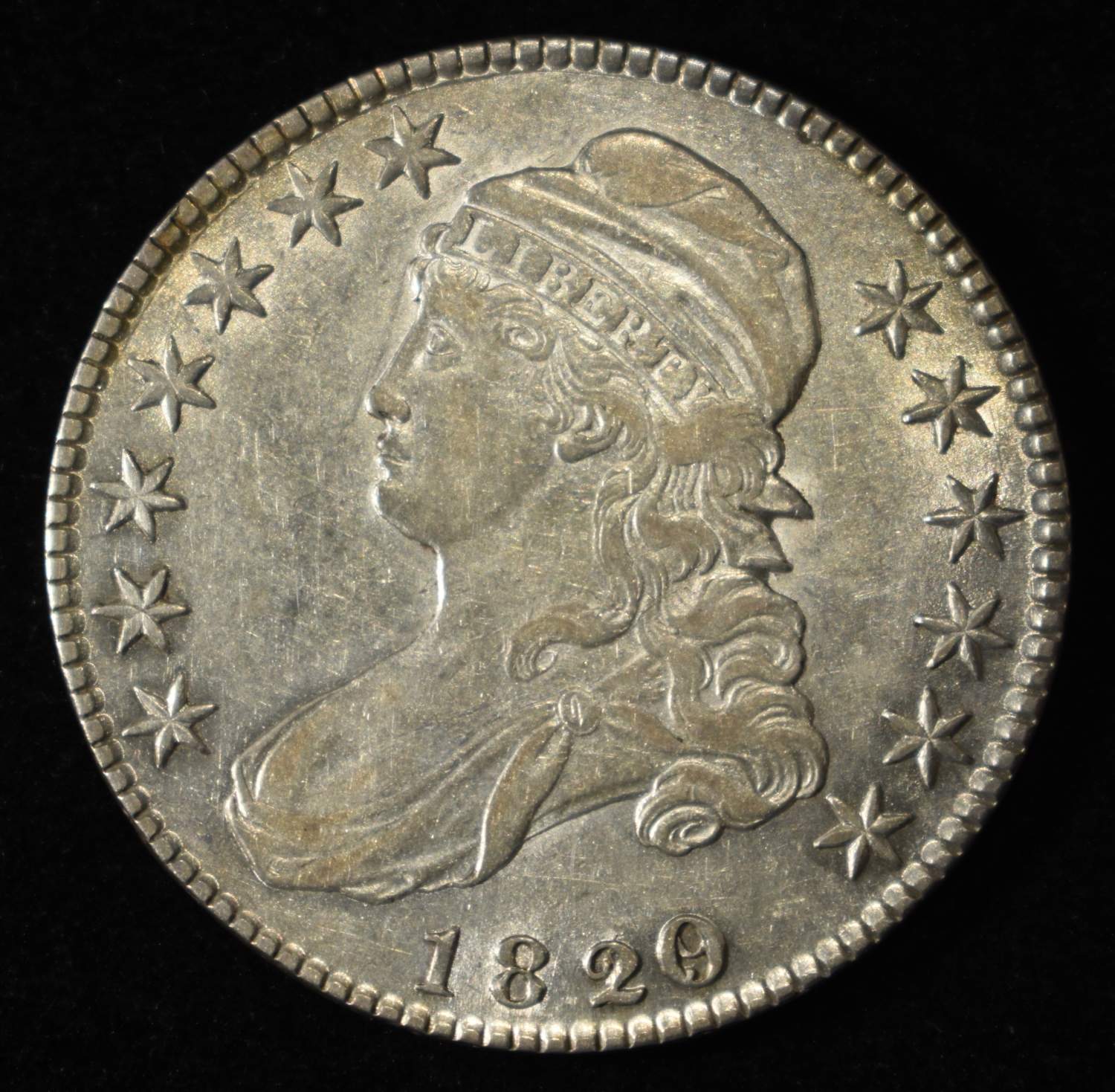 1820/19 BUST HALF DOLLAR CH AU