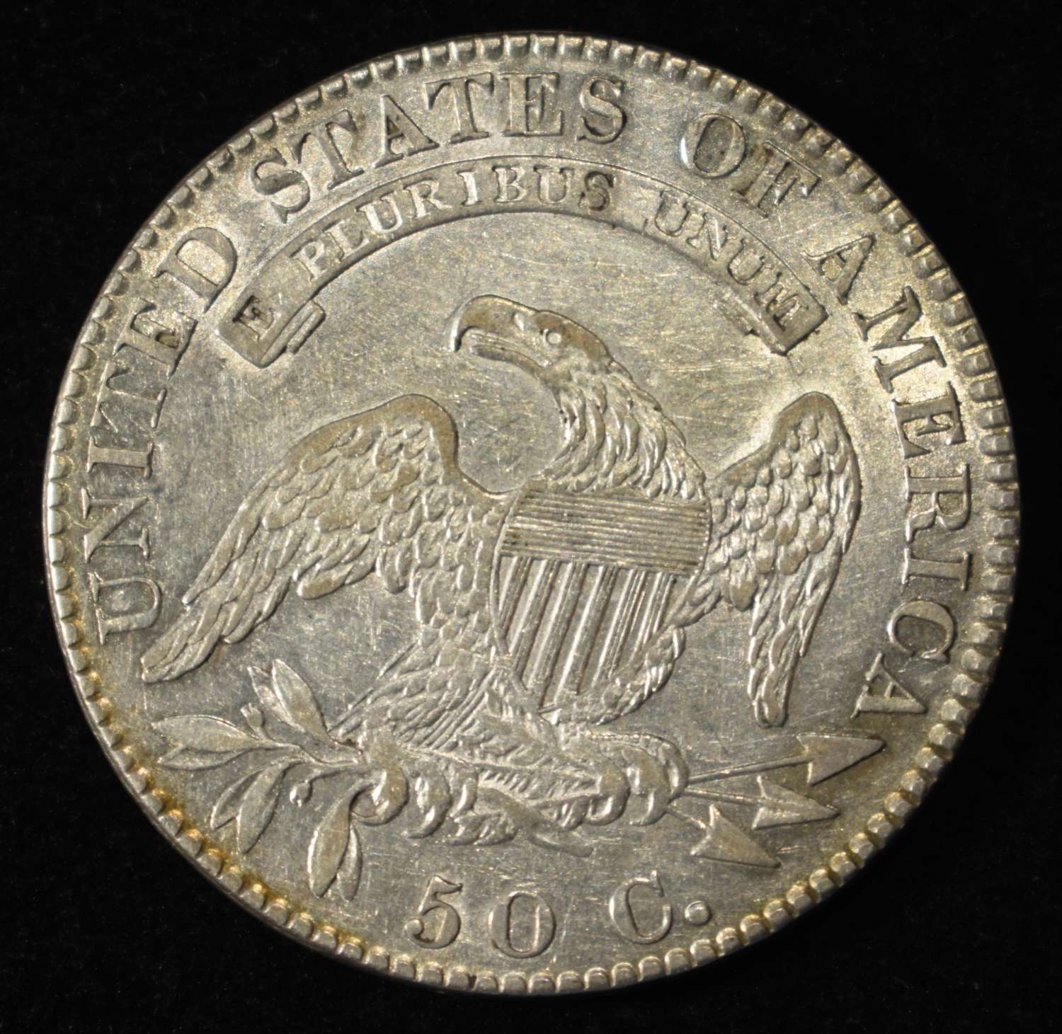 1820/19 BUST HALF DOLLAR CH AU