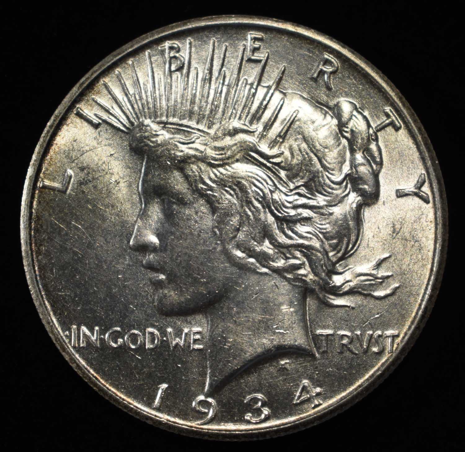 1934-S PEACE DOLLAR BU