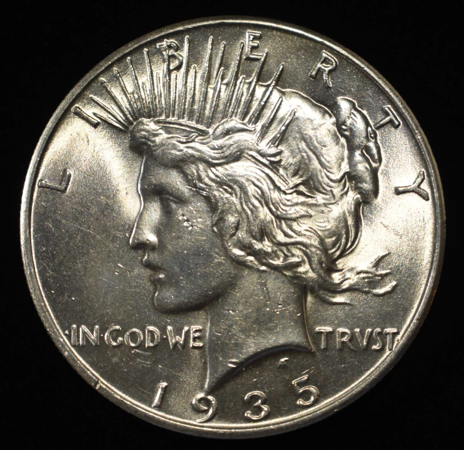 1935 PEACE DOLLAR CH BU