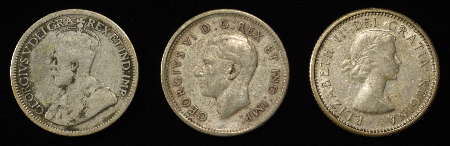 (20) 10C CANADIAN 80% SILVER