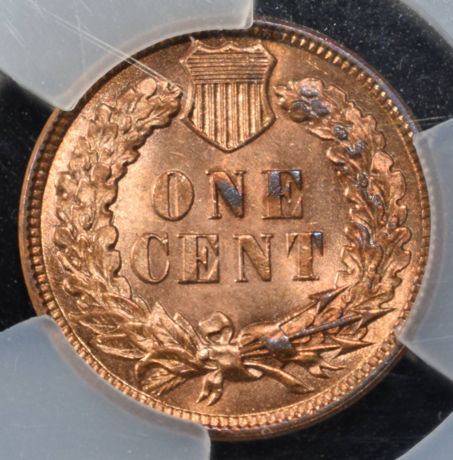 1907 INDIAN HEAD CENT RED