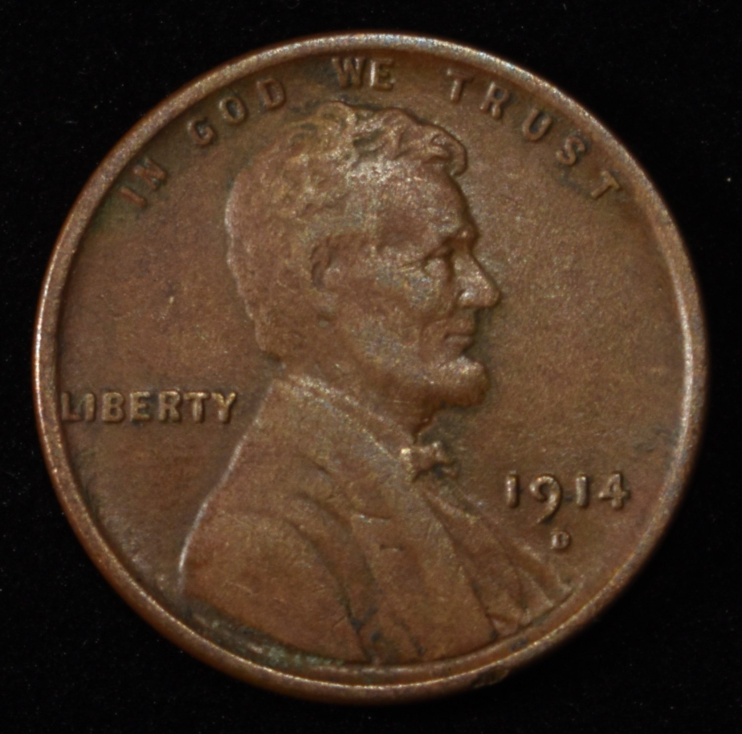 1914-D WHEAT CENT XF/AU