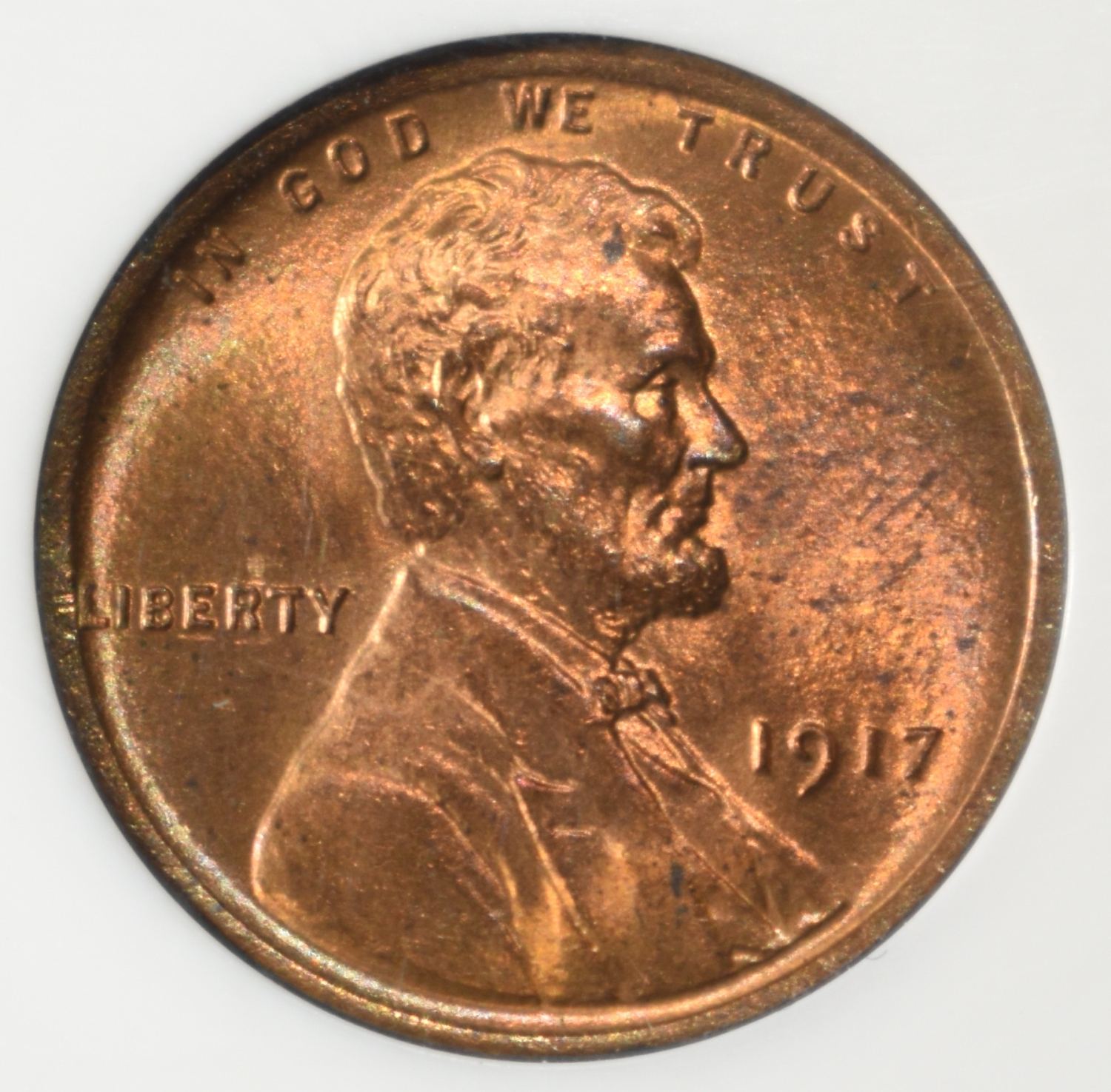 1917 WHEAT CENT PCI SUPERB GEM BU RD